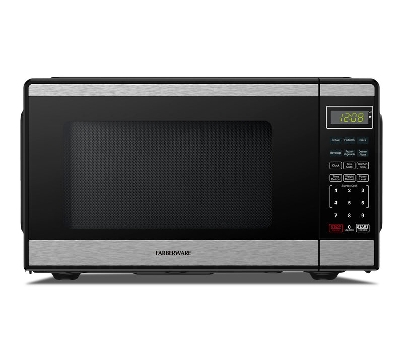 Farberware 0.9 cu. ft. Black & Stainless SteelMicrowave — Main view