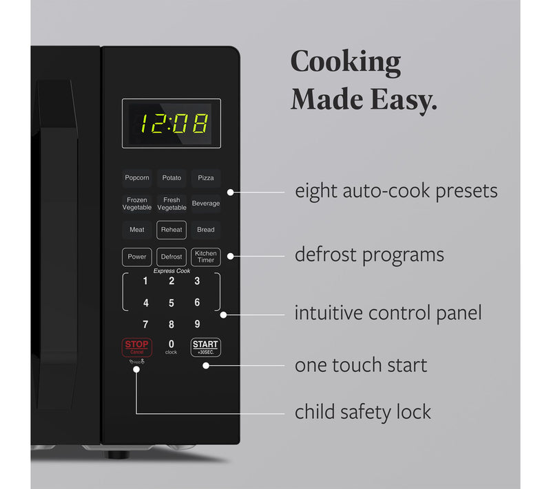 Farberware 1.1 cu. ft. 1000-Watt Compact Microwave Oven — View 3