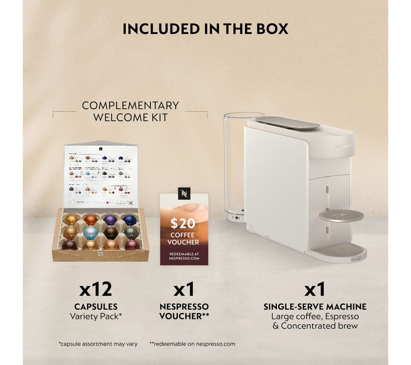 Nespresso Vertuo Up Coffee & Espresso Maker, Pearl White — View 3
