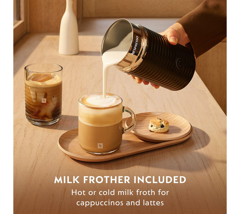 Nespresso Vertuo Next Coffee Maker & Frother, White/Gold — View 2
