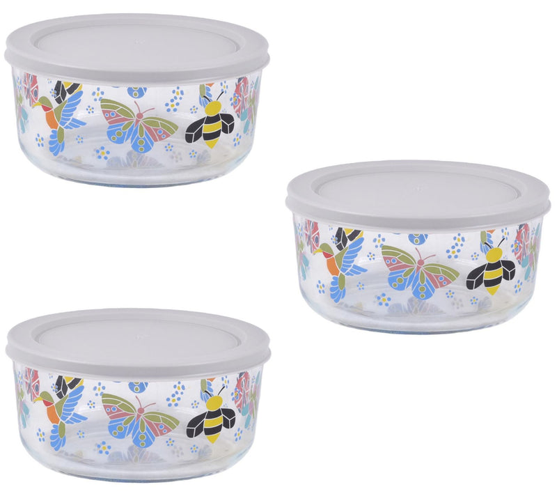 Temp-tations Seasonal Set of (3) Borosilicate Glass Bowls — View 9