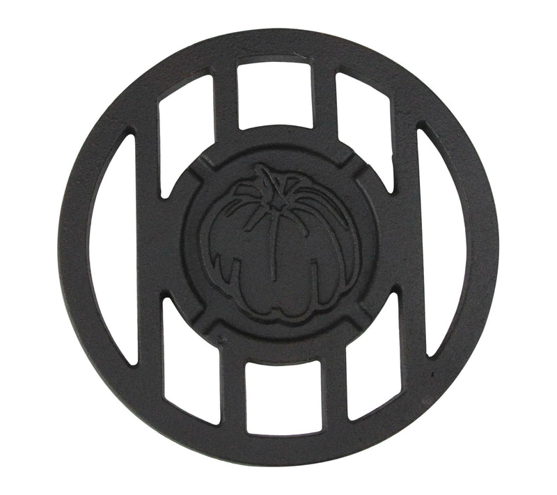 CC Home Furnishings 5.5" Pumpkin Cast Iron Grill Accessory — Main view