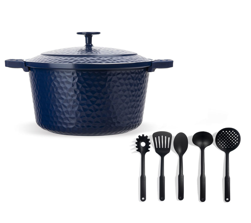 Gotham Steel 5-qt Hammered Dutch Oven w/ 5pc Tool Set — View 9