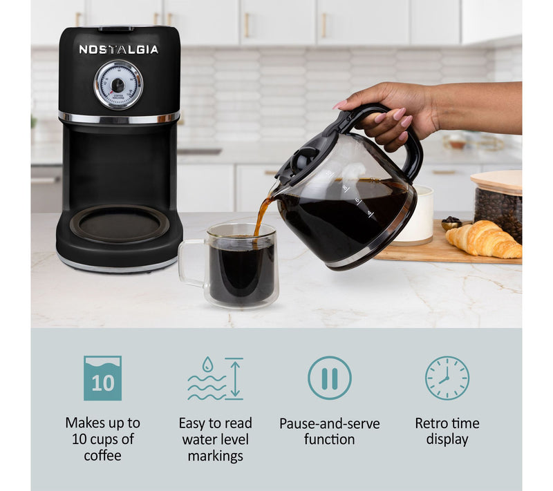 Nostalgia Classic Retro 10 Cup Coffee Maker — View 4
