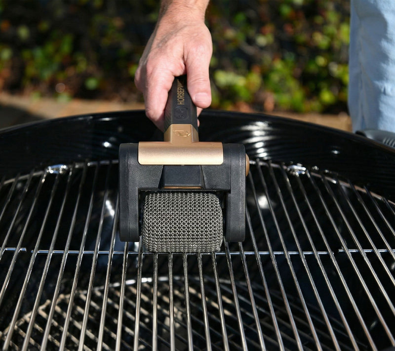 Horsepower Giddy Up Gold Rechargeable Bristleless Grill Brush — View 5