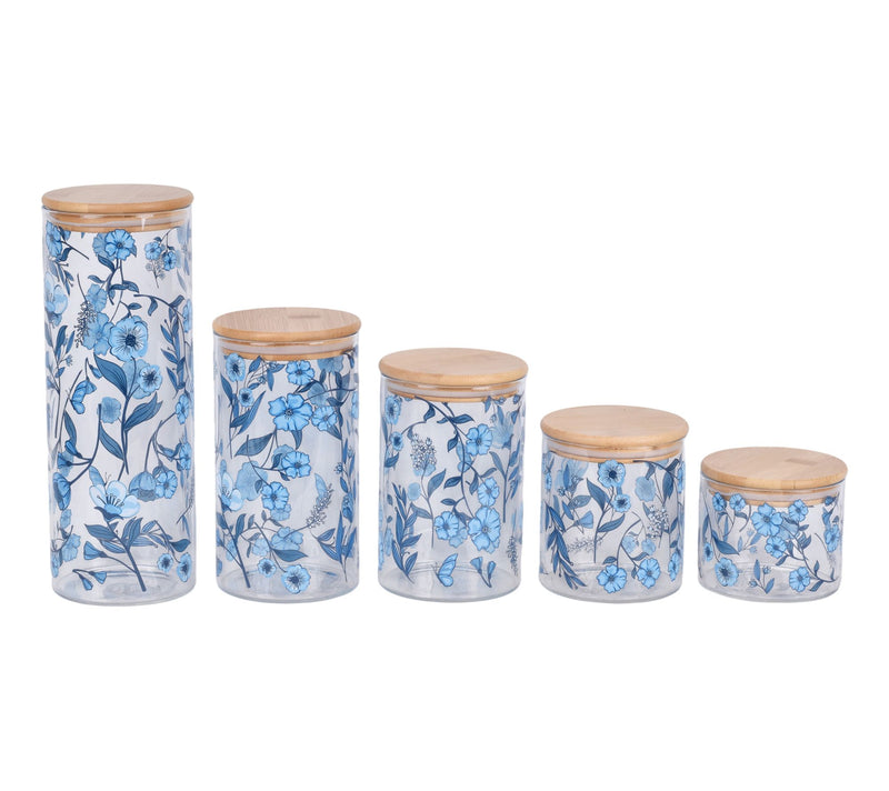 Temp-tations Borosilicate Glass Food Containers with Bamboo Lids — Main view