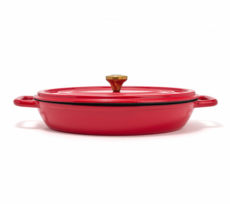 Geoffrey Zakarian 2.75-qt Cast Iron Oval Casserole w/lid — View 3