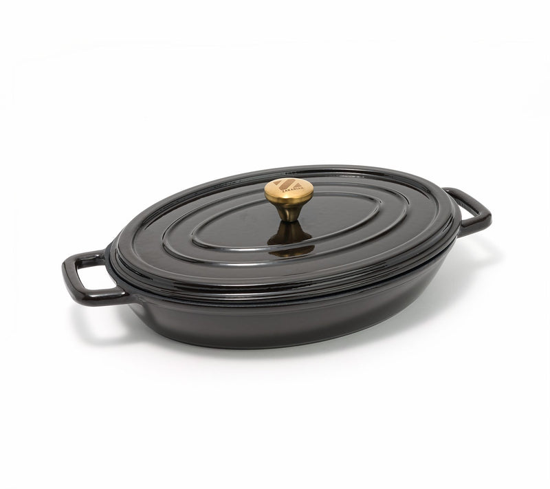 Geoffrey Zakarian 2.75-qt Cast Iron Oval Casserole w/lid — View 7