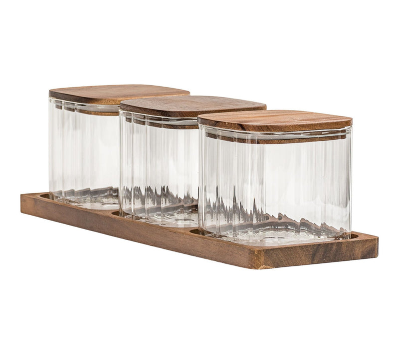 10 Strawberry Street 3-Piece Square Canister Set with Tray — View 5