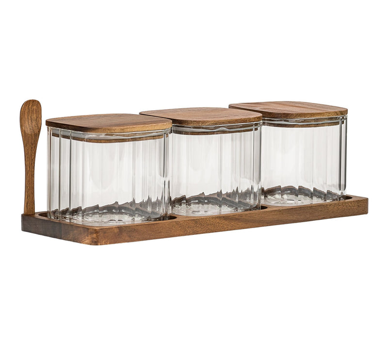 10 Strawberry Street 3-Piece Square Canister Set with Tray — View 6