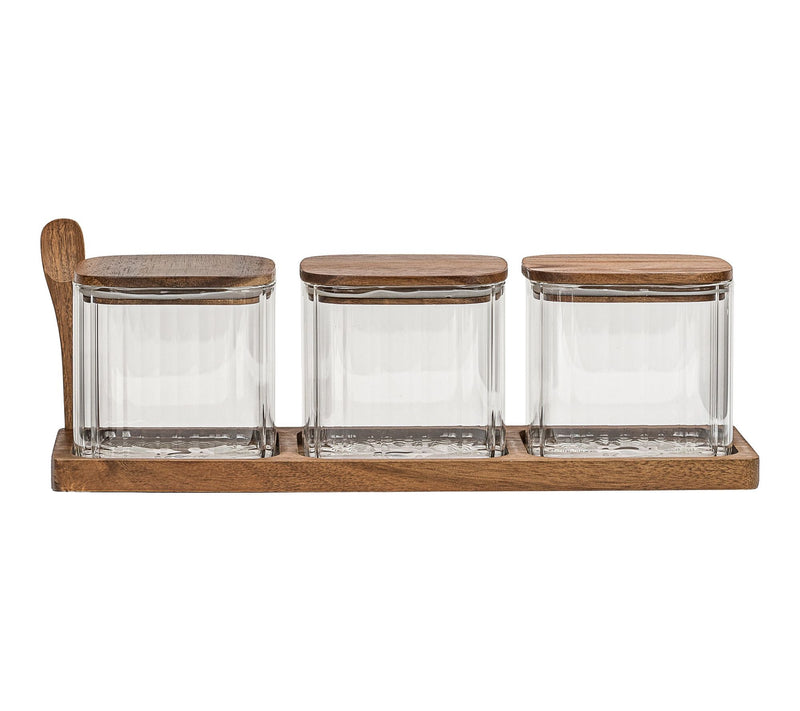 10 Strawberry Street 3-Piece Square Canister Set with Tray — View 10