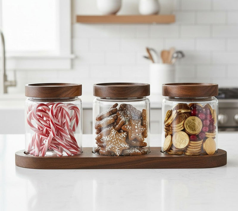 10 Strawberry Street 3-Piece Round Canister Setwith Tray — View 6