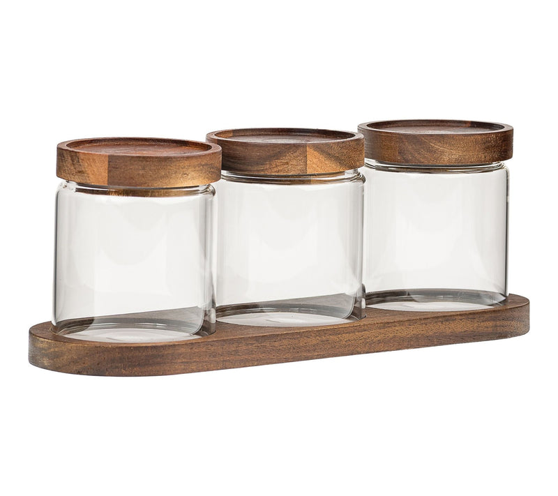 10 Strawberry Street 3-Piece Round Canister Setwith Tray — View 4
