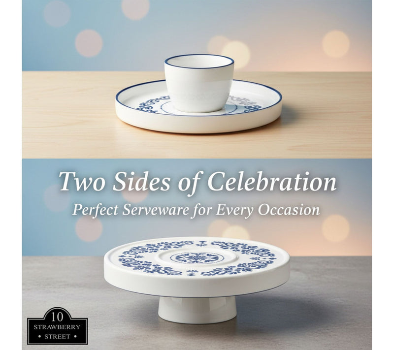 10 Strawberry Street Talavera Chip & Dip / CakeStand — View 8