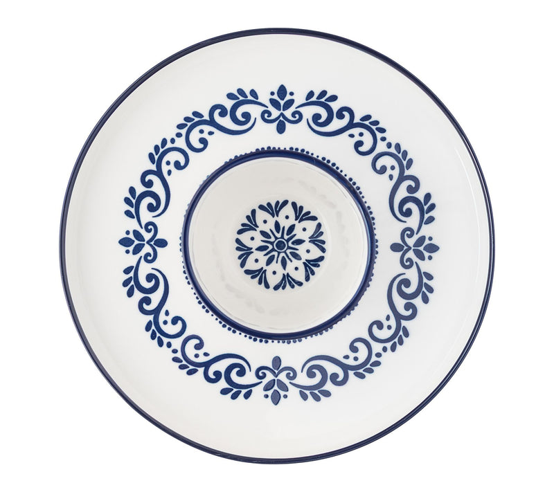 10 Strawberry Street Talavera Chip & Dip / CakeStand — View 4