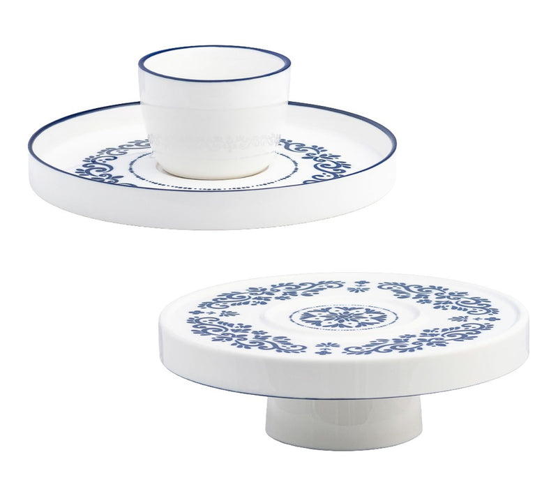 10 Strawberry Street Talavera Chip & Dip / CakeStand — View 10