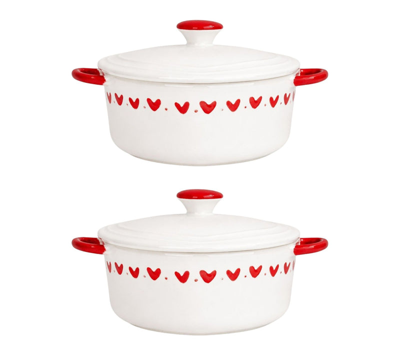 10 Strawberry Street Set of 2 Heart Mini Cocotte — View 9
