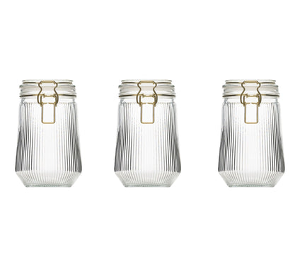 10 Strawberry Street Set of 3 Delancey Small Canisters