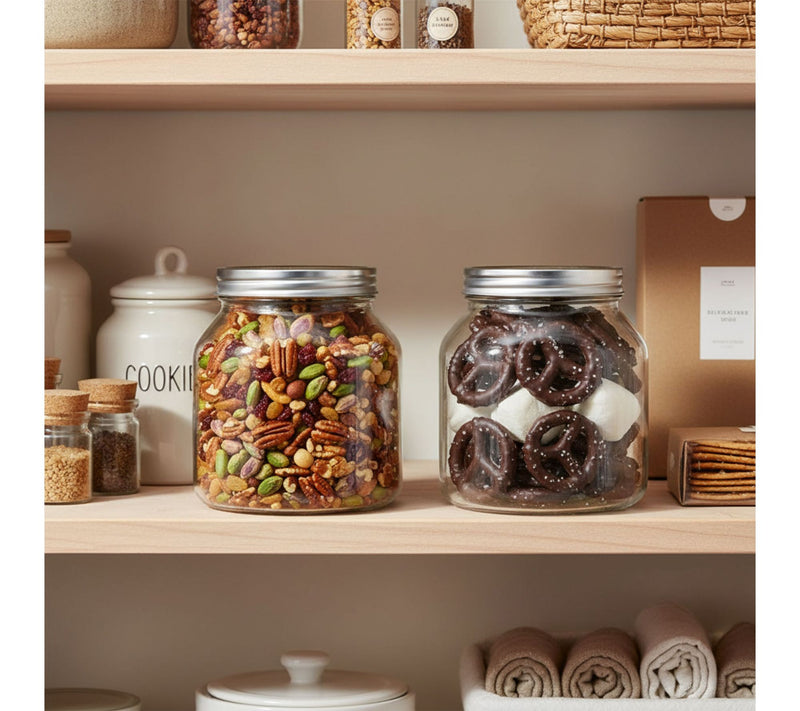 10 Strawberry Street Set of 2 Branson Glass Canisters — View 2