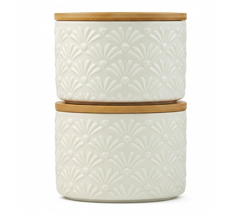 10 Strawberry Street Set of 2 Embossed Salt Cellars — View 15