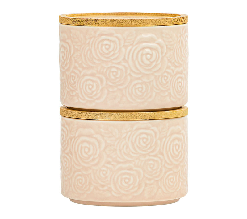 10 Strawberry Street Set of 2 Embossed Salt Cellars — View 19