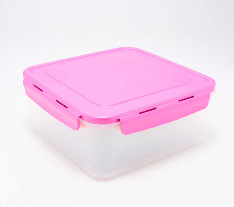 LocknLock S/6 Nestable Multi-Color Square Containers — View 2