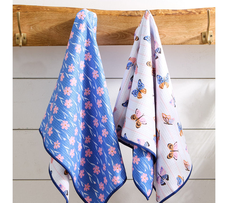 Design Imports Printed Microfiber Kitchen Towels Set of 2 — View 6