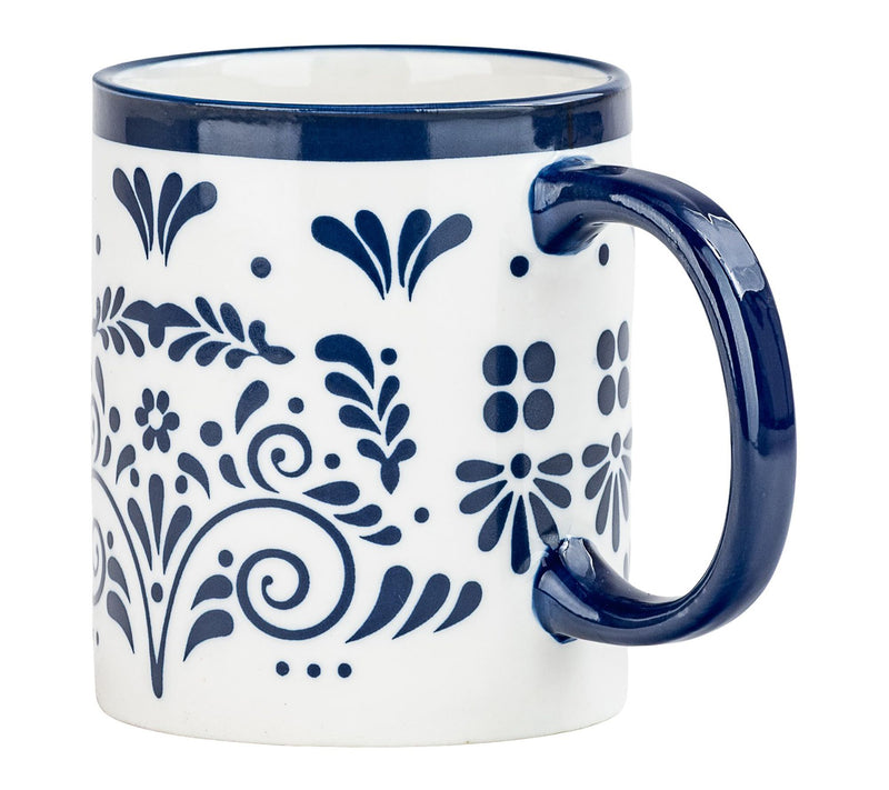 10 Strawberry Street Set of 6 Talavera Dinner Mugs — View 2