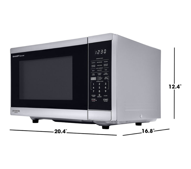 Sharp 1.4 Cu. Ft. Stainless Steel Smart Countertop Microwave — View 2