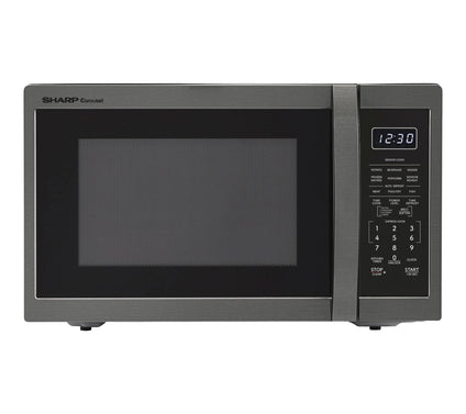 Sharp 1.4 Cu. Ft. Black Stainless Steel Countertop Microwave