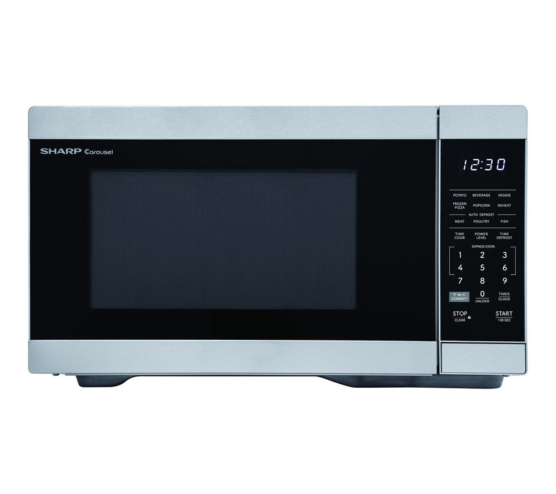 Sharp 1.1 Cu. Ft. Stainless Steel Smart Countertop Microwave — View 10