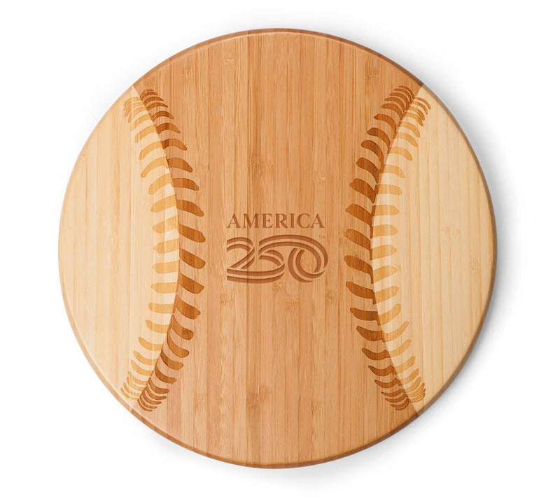 America250 Home Run! Baseball Cutting Board & Serving Tray — Main view