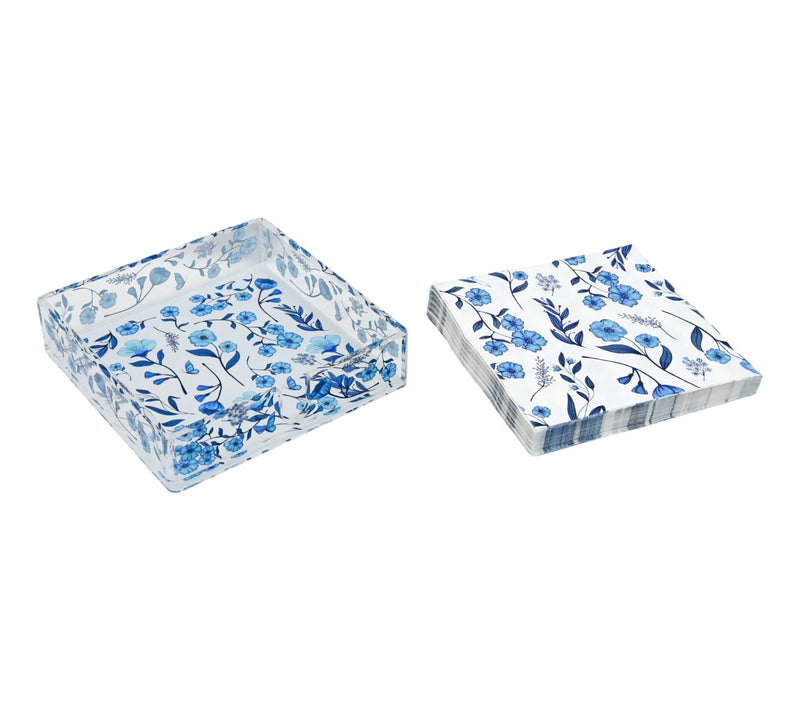 Temp-tations Seasonal Acrylic Napkin Holder with Napkins — Main view