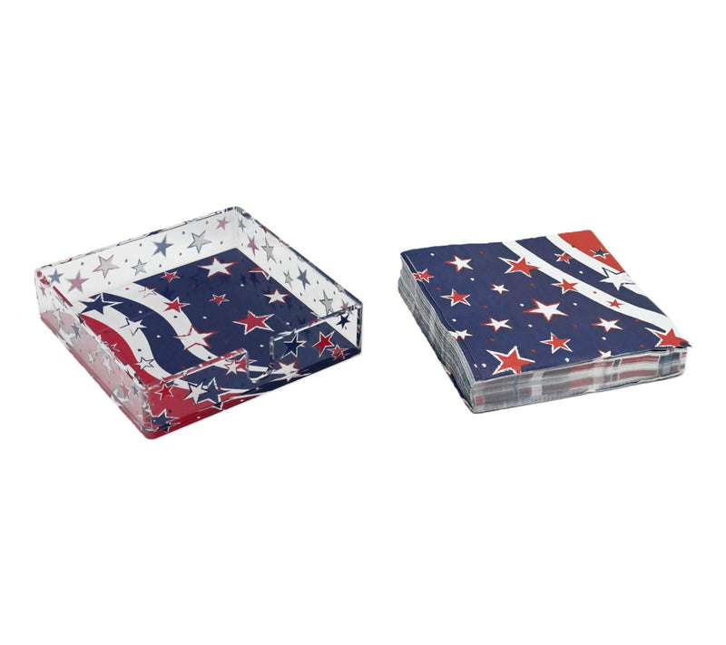 Temp-tations Seasonal Acrylic Napkin Holder with Napkins — View 7
