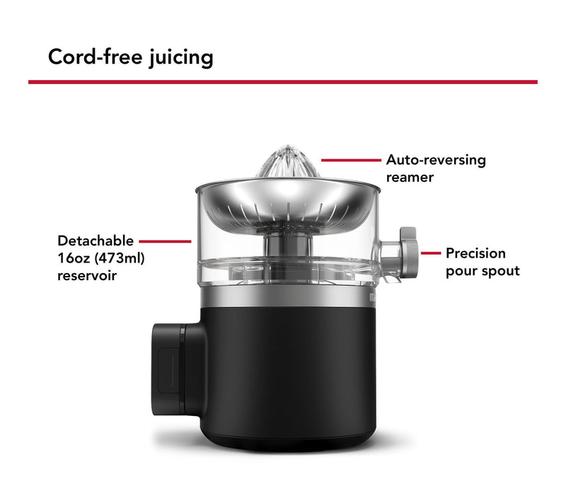 KitchenAid Go Cordless Citrus Juicer with Removable Battery — View 2