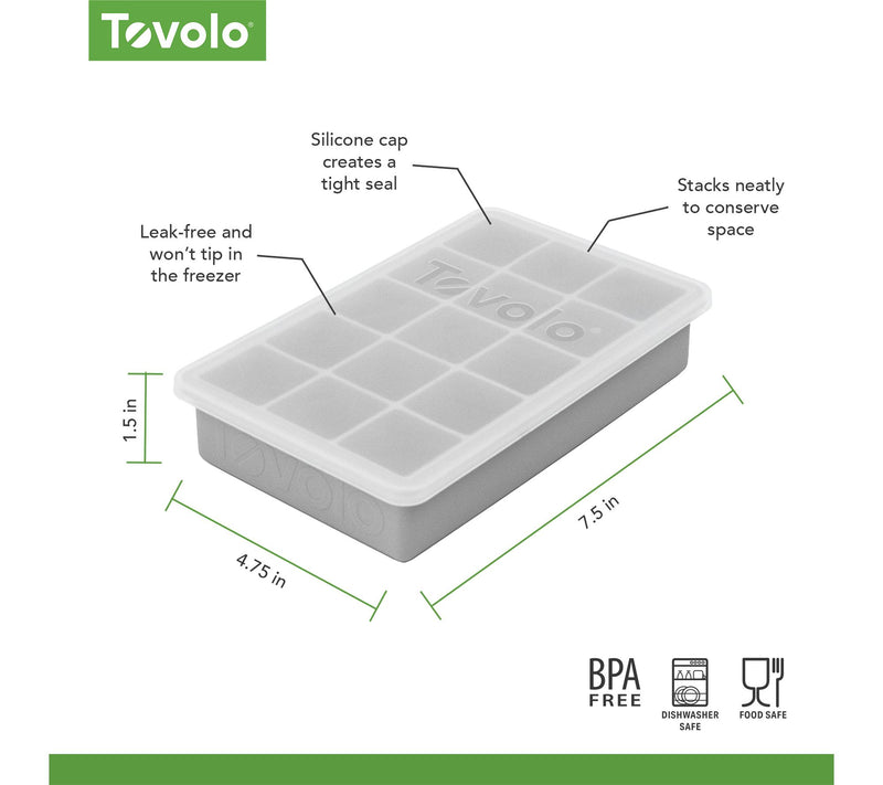 Tovolo Perfect Cube Ice Tray with Lid — View 2