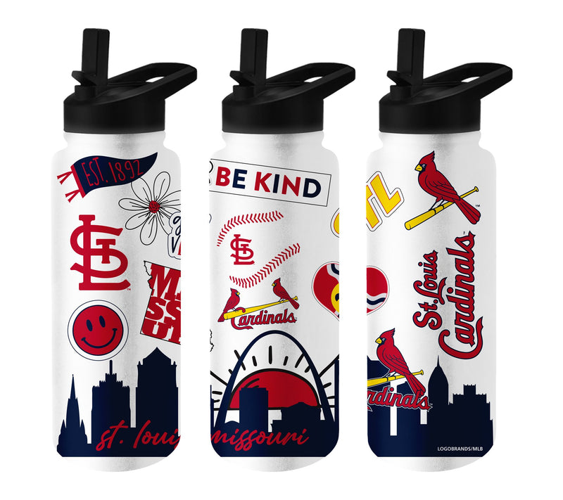 Logo Brands MLB 34oz Native Quencher Bottle — View 39