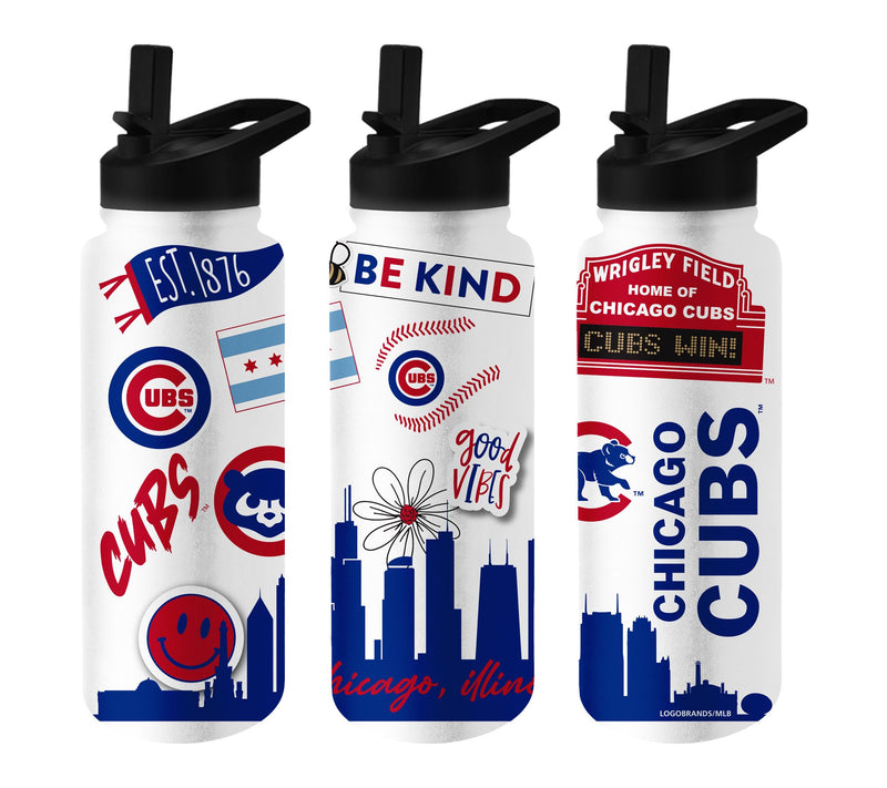 Logo Brands MLB 34oz Native Quencher Bottle — View 40