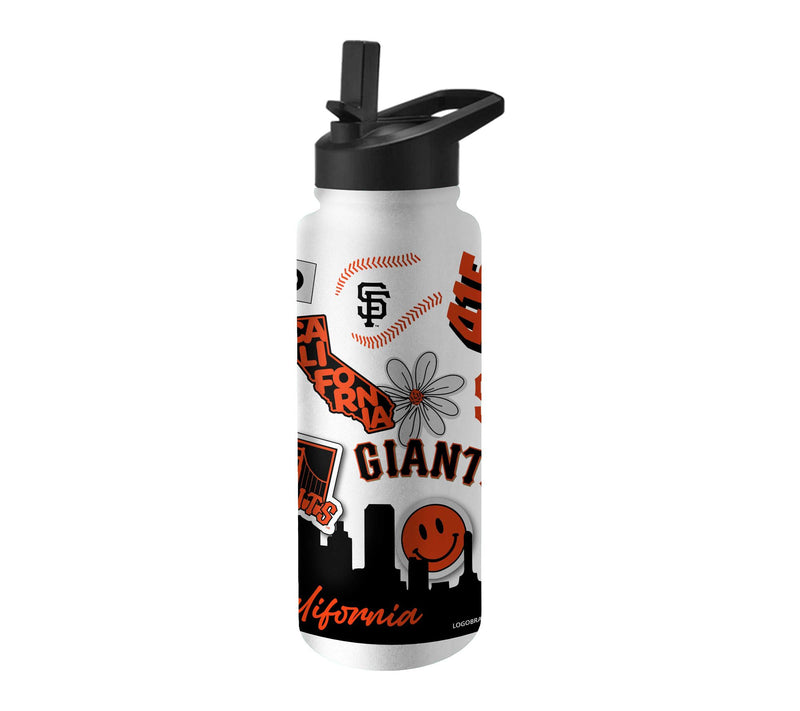 Logo Brands MLB 34oz Native Quencher Bottle — View 12