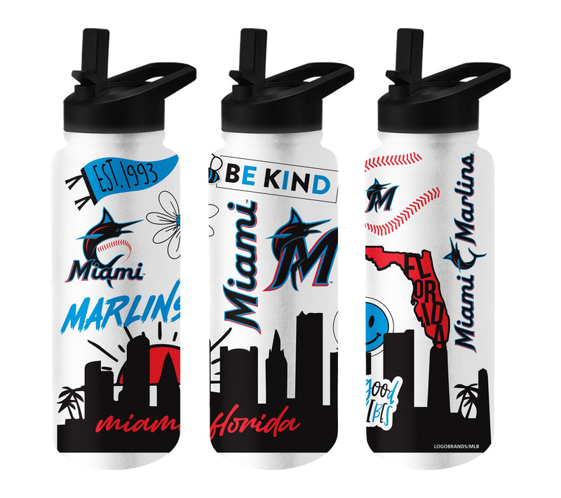 Logo Brands MLB 34oz Native Quencher Bottle — View 44
