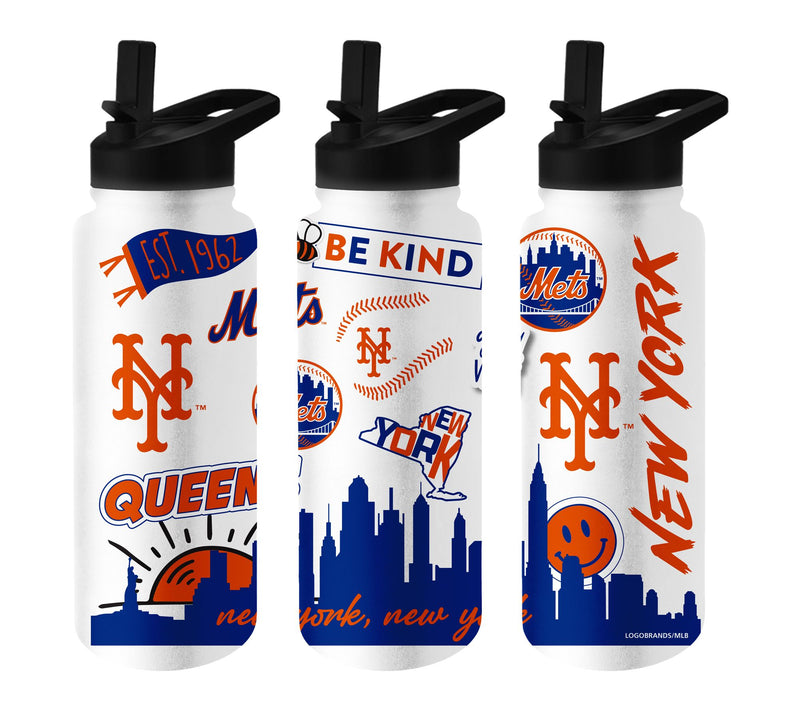 Logo Brands MLB 34oz Native Quencher Bottle — View 45
