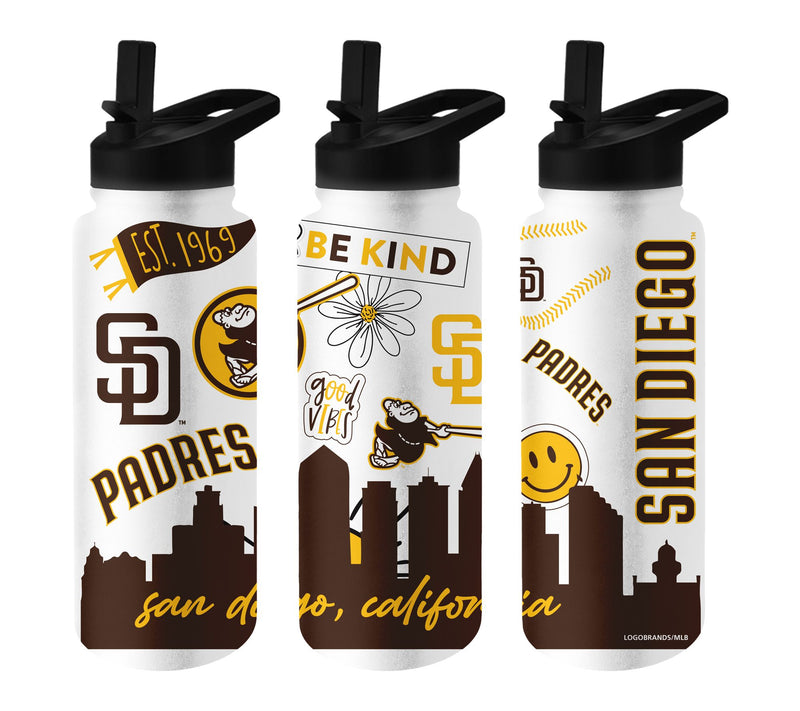 Logo Brands MLB 34oz Native Quencher Bottle — View 17