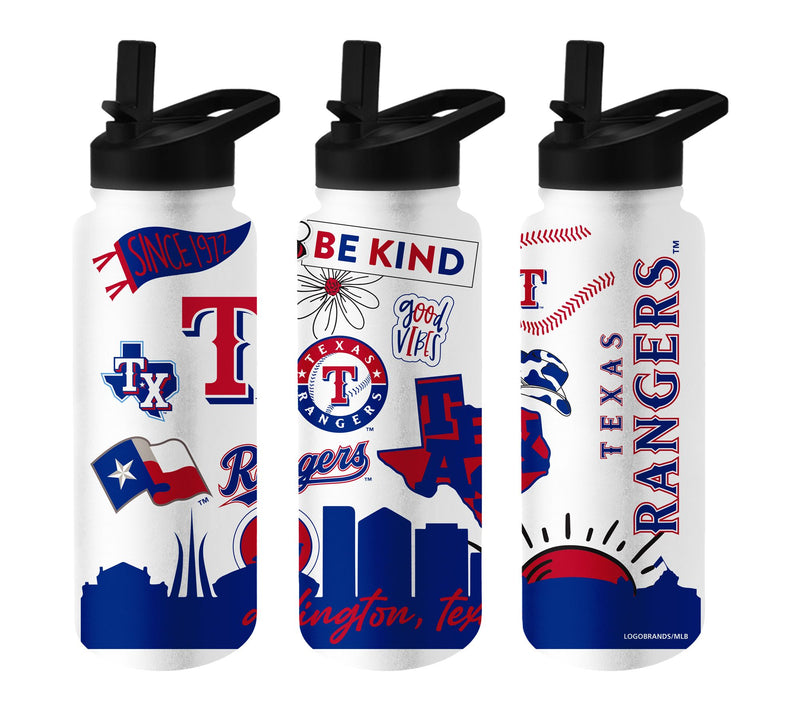 Logo Brands MLB 34oz Native Quencher Bottle — View 20