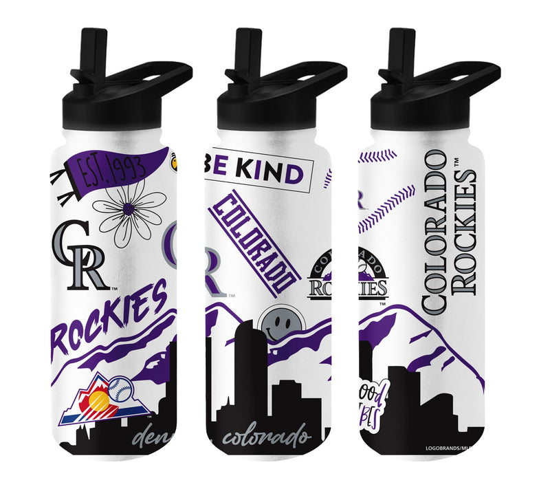 Logo Brands MLB 34oz Native Quencher Bottle — View 53