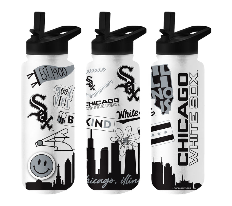 Logo Brands MLB 34oz Native Quencher Bottle — View 27