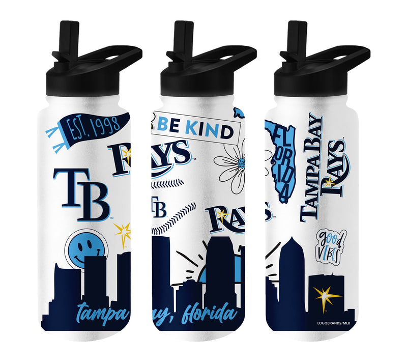 Logo Brands MLB 34oz Native Quencher Bottle — View 31