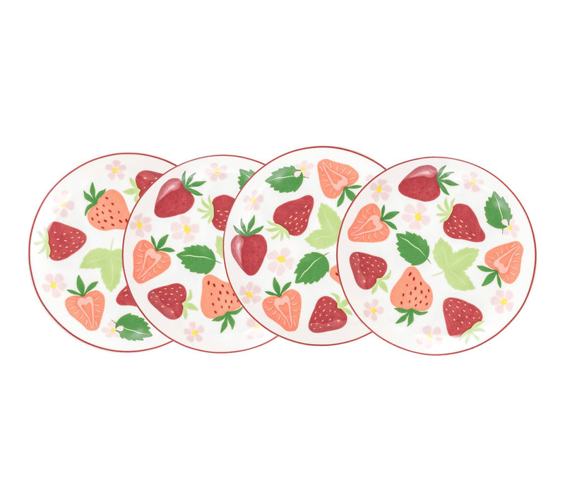 10 Strawberry Street Set of 4 Bella Appetizer Plates — View 3