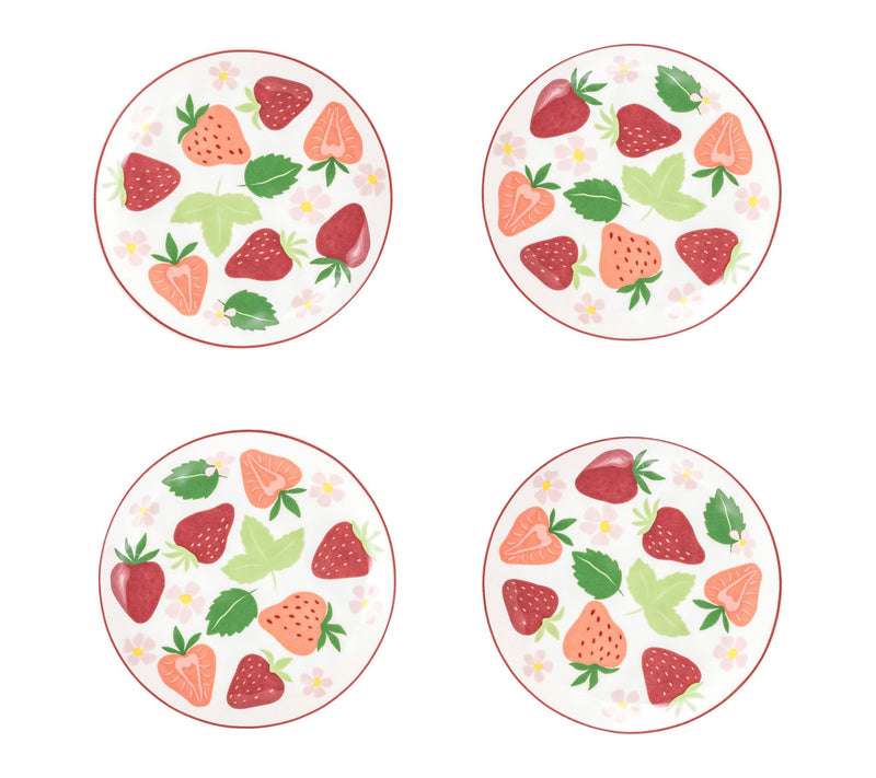 10 Strawberry Street Set of 4 Bella Appetizer Plates — Main view