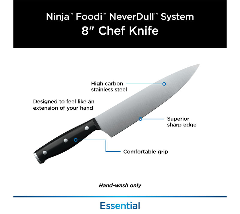 Ninja NeverDull Essential 8in Chef Knife — View 5