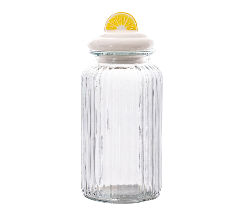 10 Strawberry Street Set of 2 Figural Knob Glass Canisters — View 4